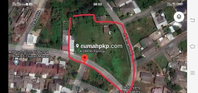 Tanah 3.456 m² SHM di Air Itam — Pinggir Jalan Aspal — foto 9